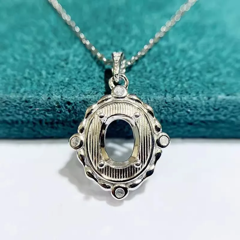 MeiBaPJ 6mm*8mm Elliptic Stone DIY 925 Silver Holder Fashion Pendant Necklace Empty Setting Fine Wedding Jewelry for Women
MeiBaPJ 6mm*8mm Elliptic Stone DIY 925 Silver Holder Fashion Pendant Necklace Empty Setting Fine Wedding Jewelry for Women