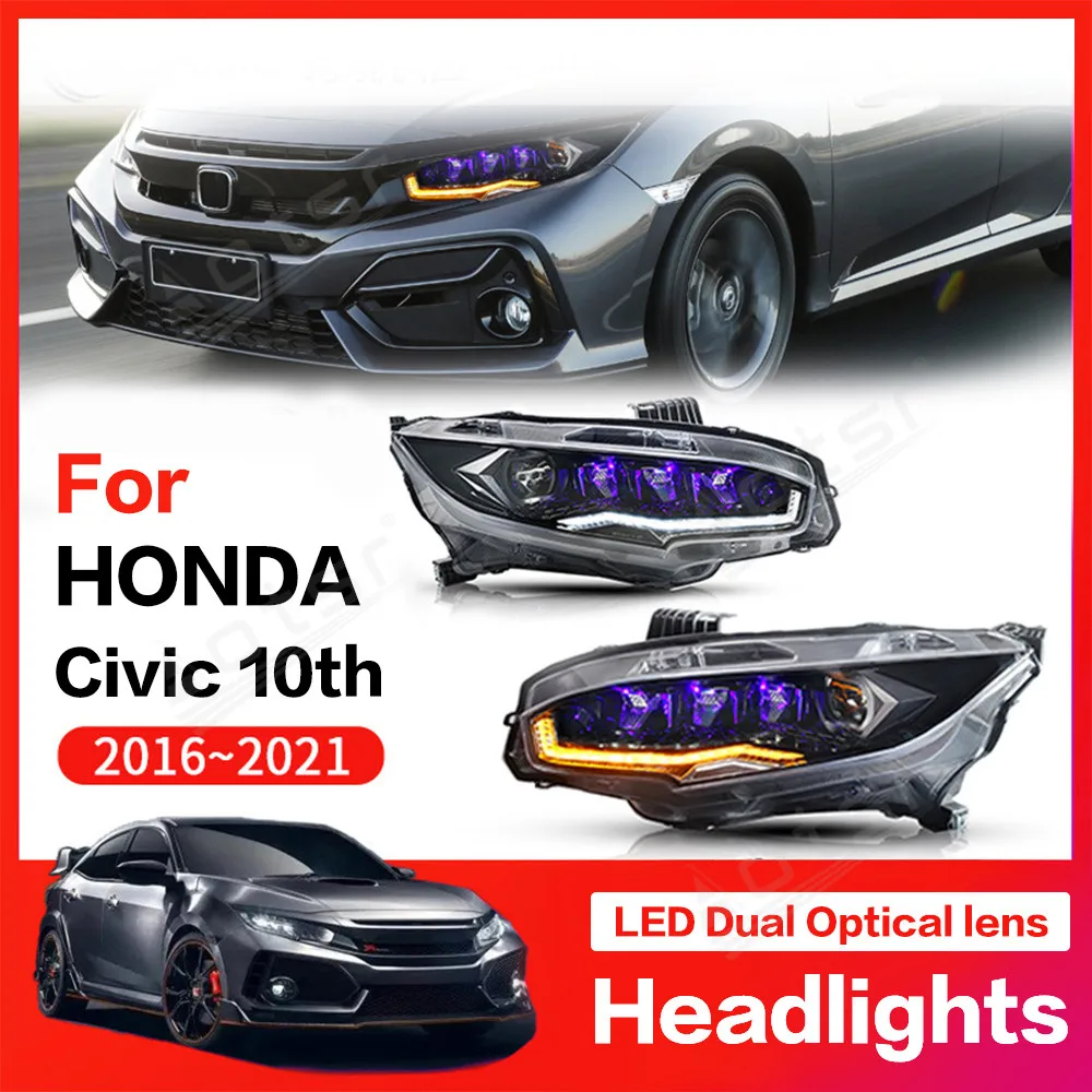 DRL Headlight LED For Honda Civic 2016 2017 2018 2019 2020 2021 Modification Car Accessory Light Assembly Front Headlamp
DRL Headlight LED For Honda Civic 2016 2017 2018 2019 2020 2021 Modification Car Accessory Light Assembly Front Headlamp
