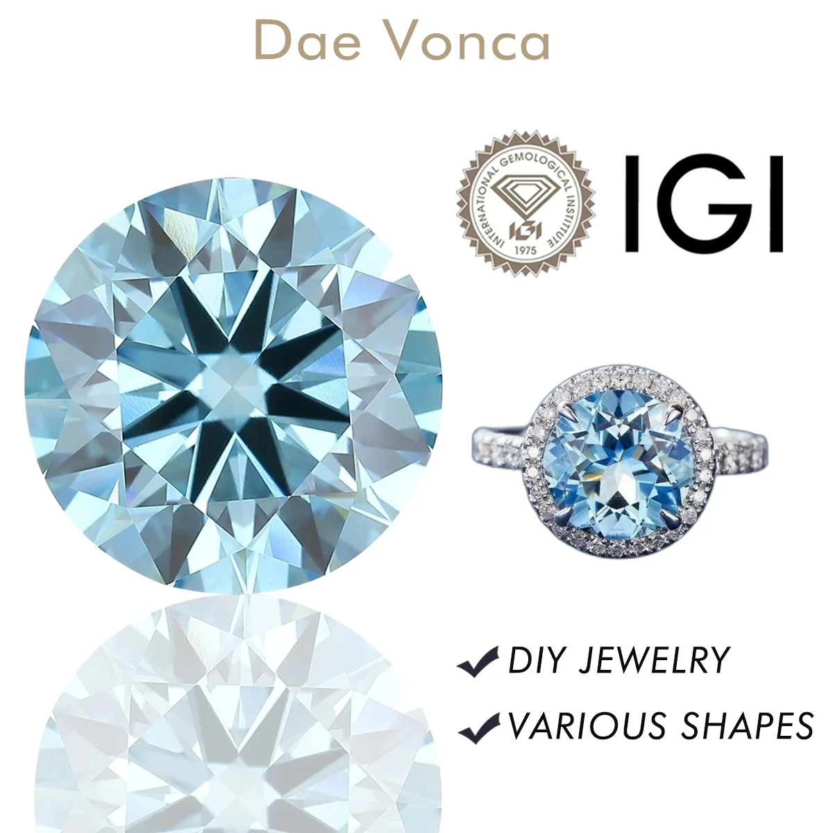 0.5-2.0ct Blue Round Shape Lab Created Diamonds HPHT/CVD Fancy Blue Lab Grown Diamond For Custom Jewelry IGI Certificate
0.5-2.0ct Blue Round Shape Lab Created Diamonds HPHT/CVD Fancy Blue Lab Grown Diamond For Custom Jewelry IGI Certificate