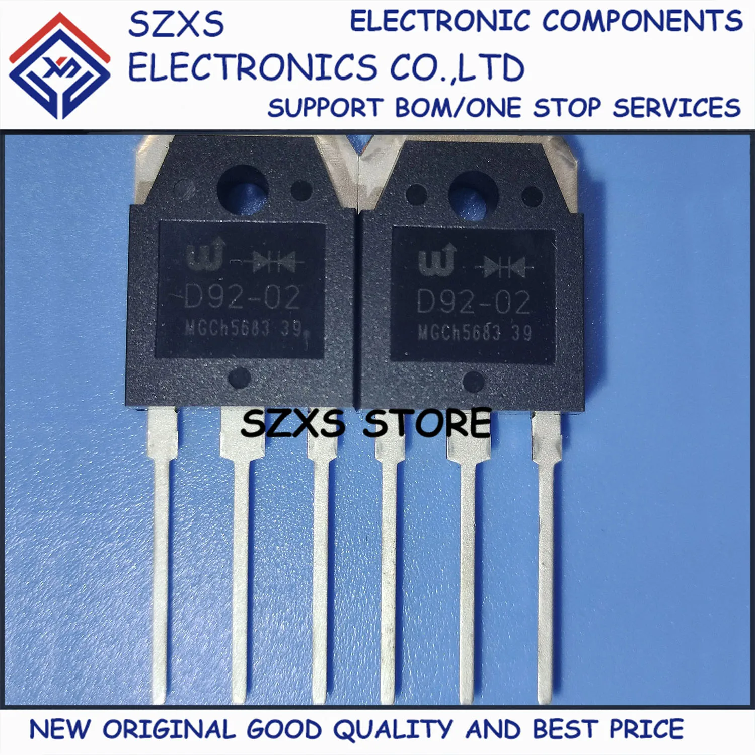 New Original 10Pcs WSAD92-02 D92-02 TO-3P 200V 20A Ultrafast Dual Diode In Stock Electronic Components Good Quality
New Original 10Pcs WSAD92-02 D92-02 TO-3P 200V 20A Ultrafast Dual Diode In Stock Electronic Components Good Quality