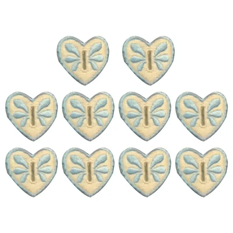 Button Hook For Shirts Set Of 10 Embroidery Button Hook Heart-Shaped Design Fashion Clothing Decoration Fancy Shirt Accessories
Button Hook For Shirts Set Of 10 Embroidery Button Hook Heart-Shaped Design Fashion Clothing Decoration Fancy Shirt Accessories