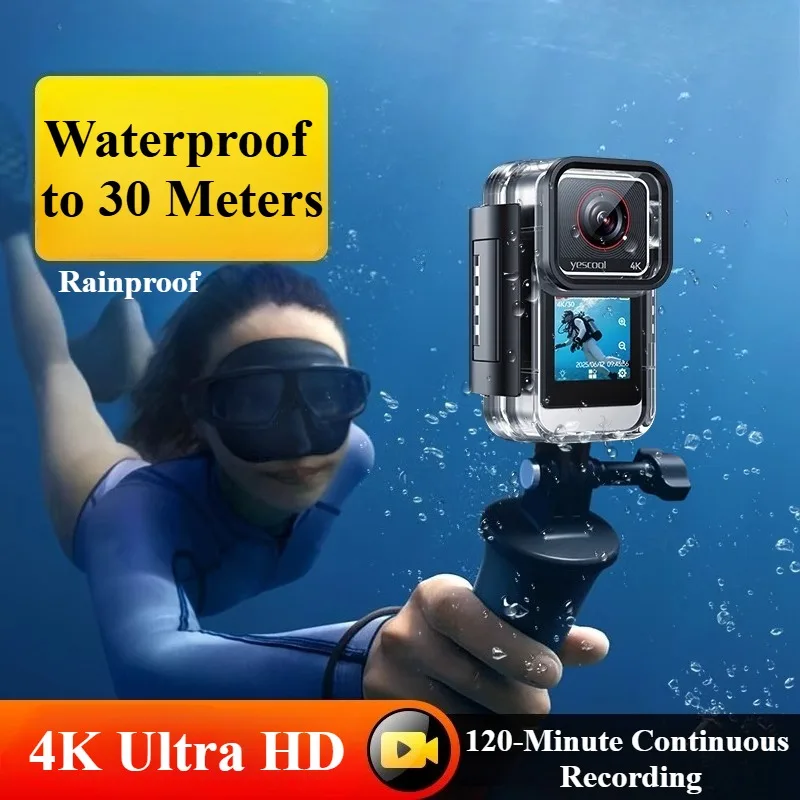 4K Sports Action Camera - Motorcycle Chest/Helmet Mount, 360° Panoramic, Thumb-Sized S8, Waterproof for Cycling, Riding & Vloggi
4K Sports Action Camera - Motorcycle Chest/Helmet Mount, 360° Panoramic, Thumb-Sized S8, Waterproof for Cycling, Riding & Vloggi