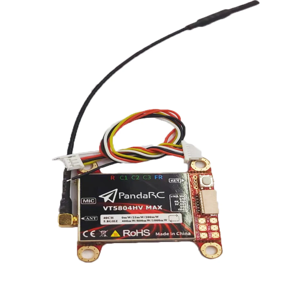A Panda RC 48CH/40CH FPV Transmitter VTX RC Transmitter And Receiver Board VT5804M V2/VT5804HV MAX Switchable for RC FPV Drone
A Panda RC 48CH/40CH FPV Transmitter VTX RC Transmitter And Receiver Board VT5804M V2/VT5804HV MAX Switchable for RC FPV Drone