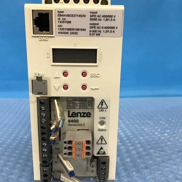 E84avbce3714sx0 Baselinr C Drive Ac 400/500 В, удаленный из работы, новый оригинальный точечный ПЛК
E84avbce3714sx0 Baselinr C Drive Ac 400/500 В, удаленный из работы, новый оригинальный точечный ПЛК