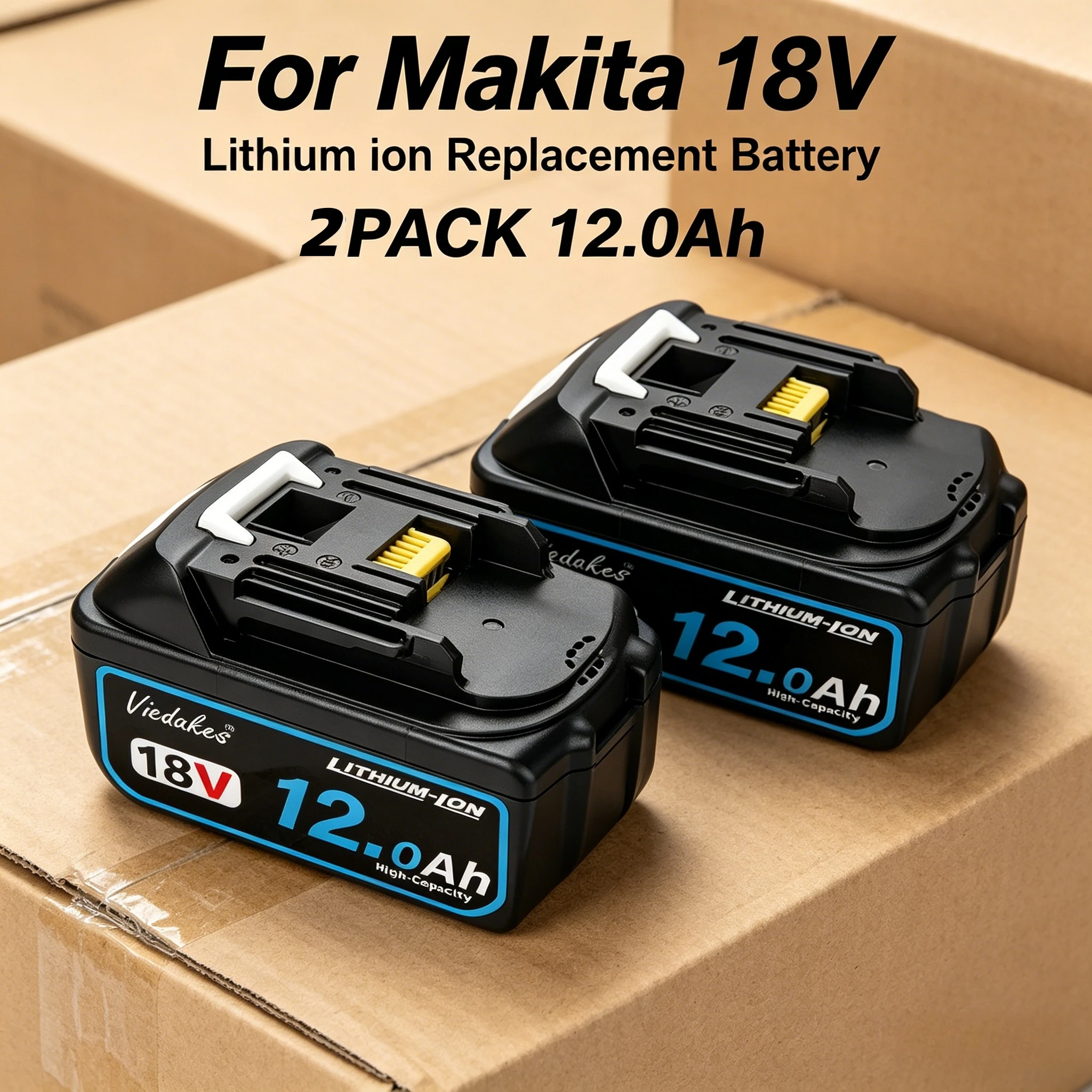for Makita 18v Battery 12.0Ah Rechargeable Li-ion Battery Replacement BL1830 BL1840 BL1850 BL1860 Power Tool Battery
for Makita 18v Battery 12.0Ah Rechargeable Li-ion Battery Replacement BL1830 BL1840 BL1850 BL1860 Power Tool Battery