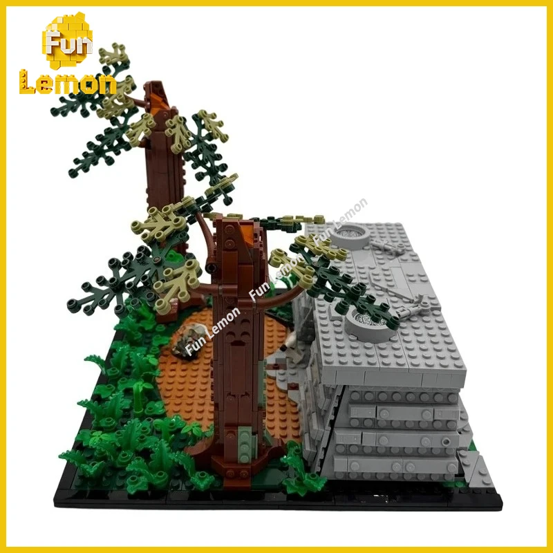 Набор кирпичиков MOC Jungle Bunker & Speeder Chase, альтернативная сборка с зеленой базовой пластиной для любителей хобби
Набор кирпичиков MOC Jungle Bunker & Speeder Chase, альтернативная сборка с зеленой базовой пластиной для любителей хобби