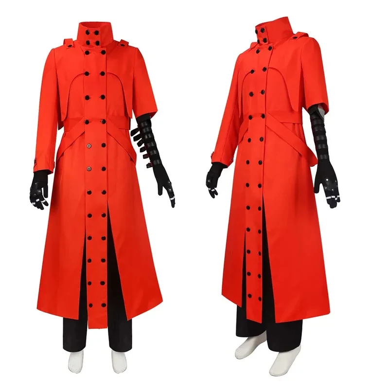 Men Halloween Anime Trigun Vash the Stampede Cosplay Red Uniform Costume fg8'.
Men Halloween Anime Trigun Vash the Stampede Cosplay Red Uniform Costume fg8'.