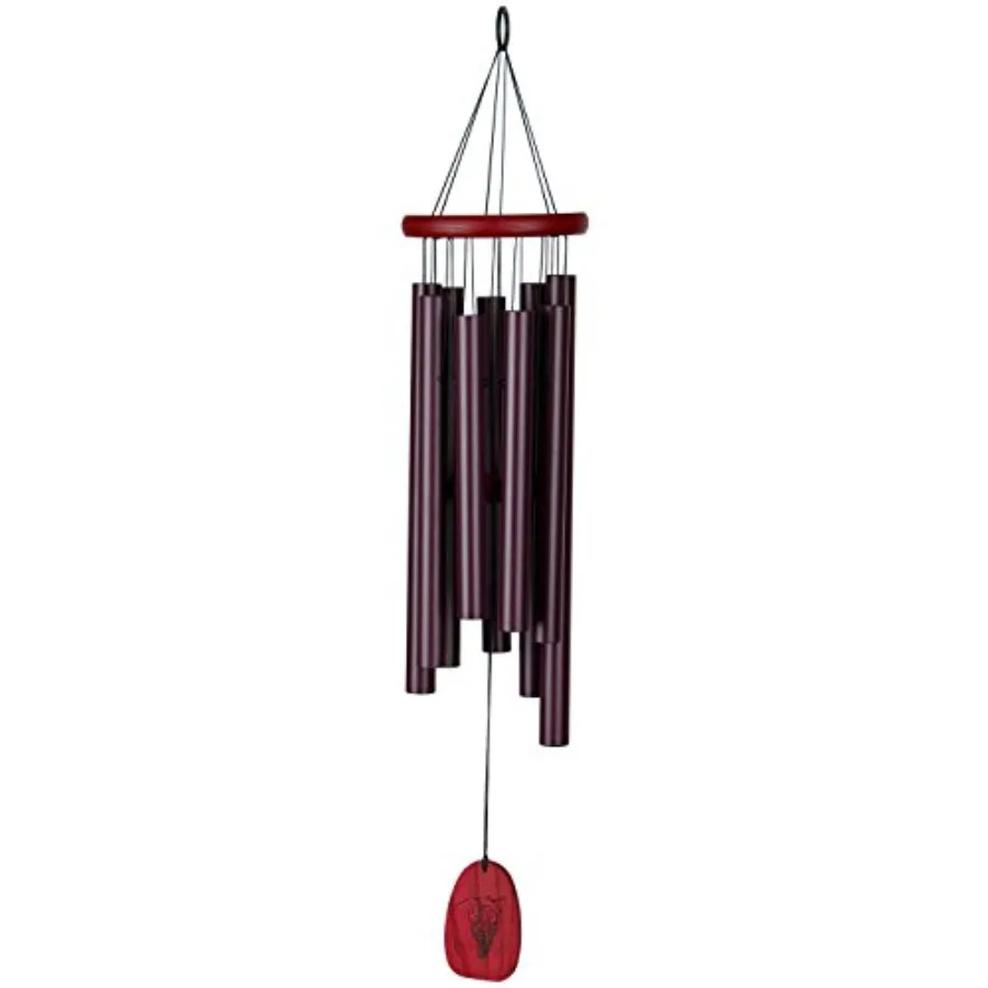Woodstock Wind Chimes for Outside Outdoor Decor for Your Patio and Front Porch Garden Decor 27" Chimes of Tuscany Purple/Burgun
Woodstock Wind Chimes for Outside Outdoor Decor for Your Patio and Front Porch Garden Decor 27" Chimes of Tuscany Purple/Burgun