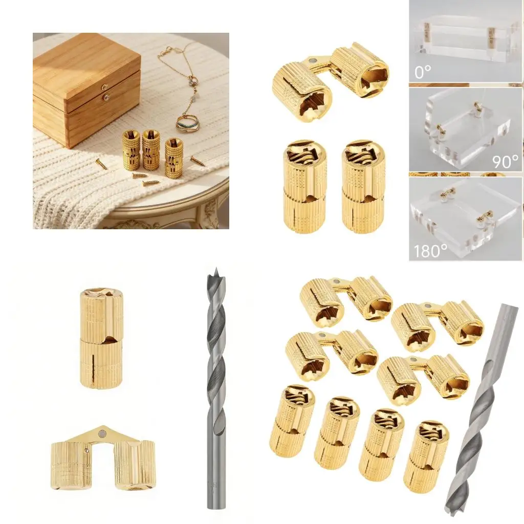 8Pcs Concealed Barrels Hinges Brass Furniture Hinges For Various Furniture Types high quality
8Pcs Concealed Barrels Hinges Brass Furniture Hinges For Various Furniture Types high quality