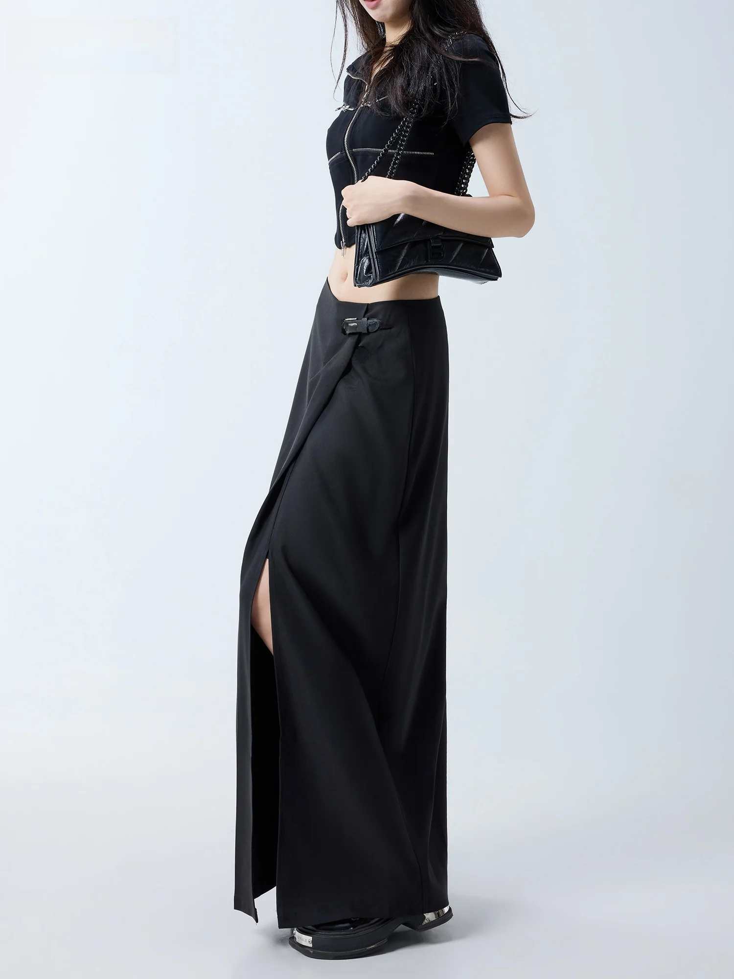 Elegant A-Line Skirt Suit Thin Hanging Draping Popular Lazy Style Women's Versatile Slimming Black Casual High Waist Pol...
Elegant A-Line Skirt Suit Thin Hanging Draping Popular Lazy Style Women's Versatile Slimming Black Casual High Waist Pol...