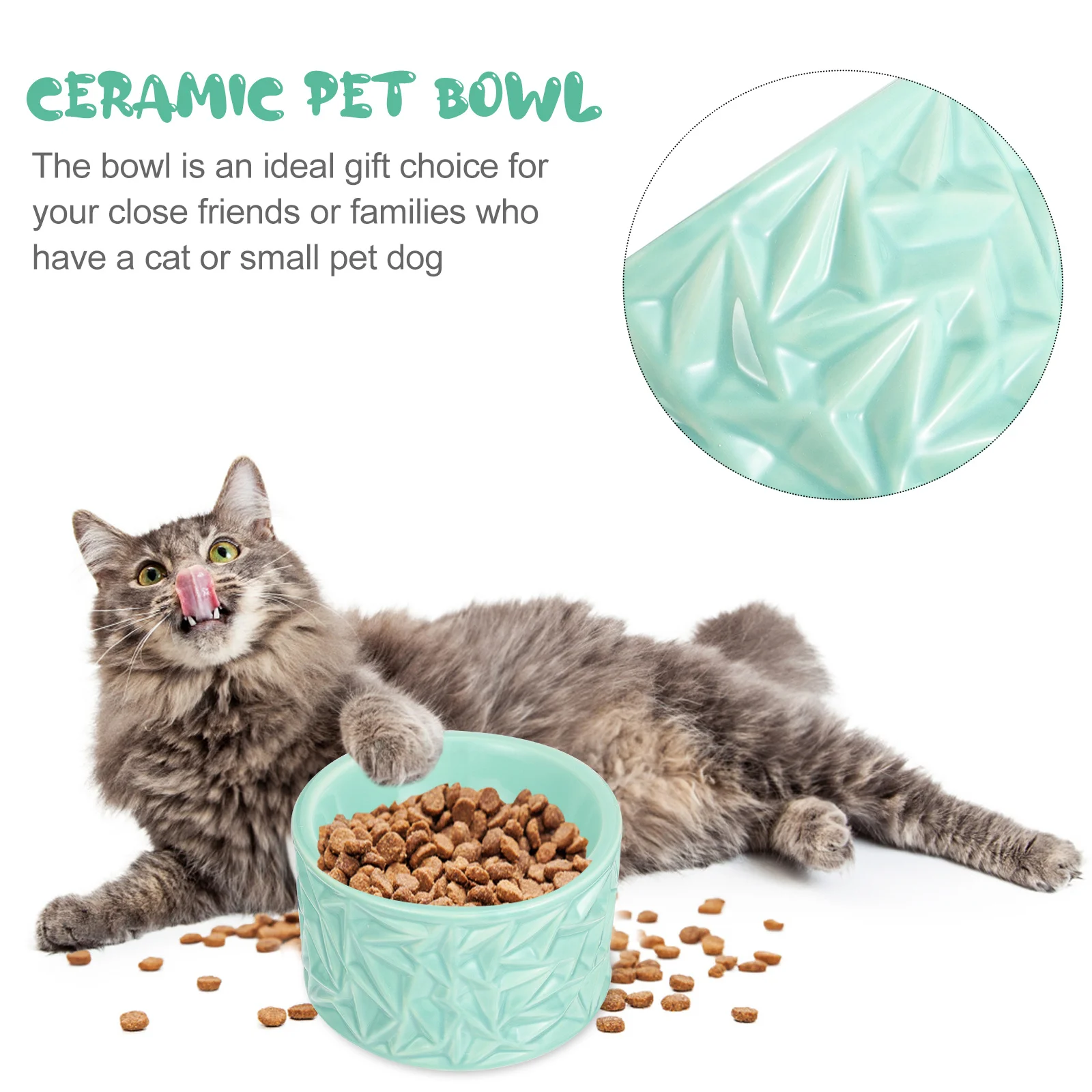 Neck Protection Ceramic Pet Feeder Cat Bowl Food Water Anti-Skid Feeder Safe Comfortable for Small Dog Cat Use
Neck Protection Ceramic Pet Feeder Cat Bowl Food Water Anti-Skid Feeder Safe Comfortable for Small Dog Cat Use