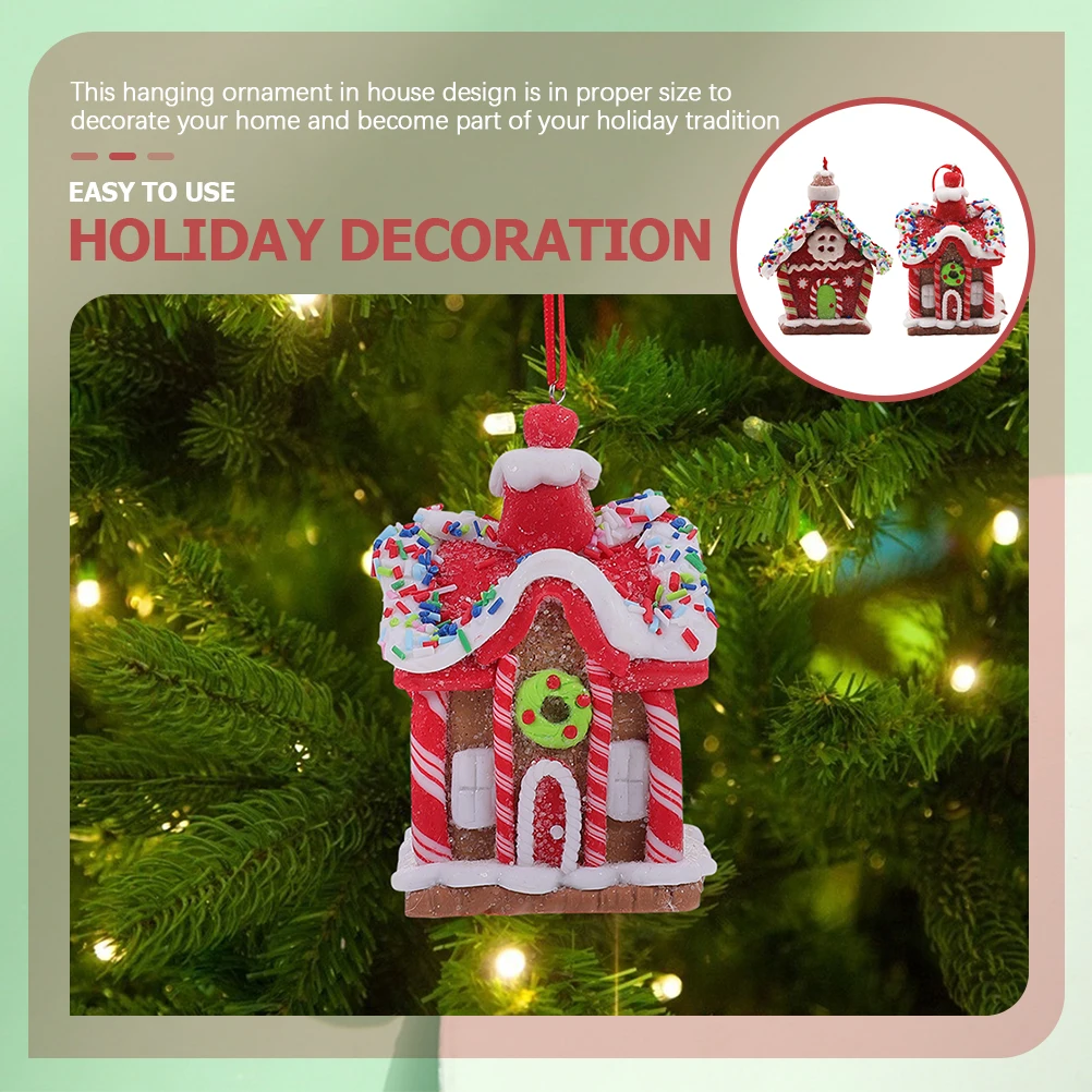 2Pcs Christmas House Pendants Resin Xmas Tree Ornaments Hanging Decor from Ceiling Festive Indoor Decorations Gifts
2Pcs Christmas House Pendants Resin Xmas Tree Ornaments Hanging Decor from Ceiling Festive Indoor Decorations Gifts