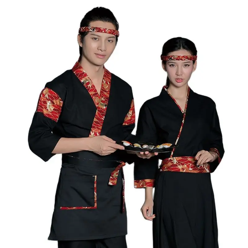 Japanese chef uniform cook service top japanese sushi patchwork cloth chef Service top
Japanese chef uniform cook service top japanese sushi patchwork cloth chef Service top