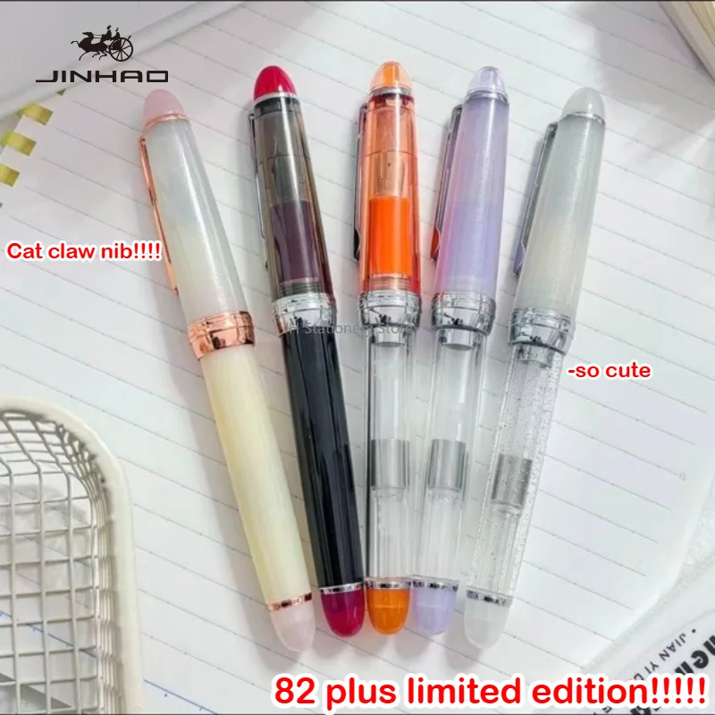 Limited Edition JINHAO 82 Plus Fountain Pen Cute Cat Claw Pen Nib EF F Calligraphy Pen Korean Stationery Office School Supplies
Limited Edition JINHAO 82 Plus Fountain Pen Cute Cat Claw Pen Nib EF F Calligraphy Pen Korean Stationery Office School Supplies