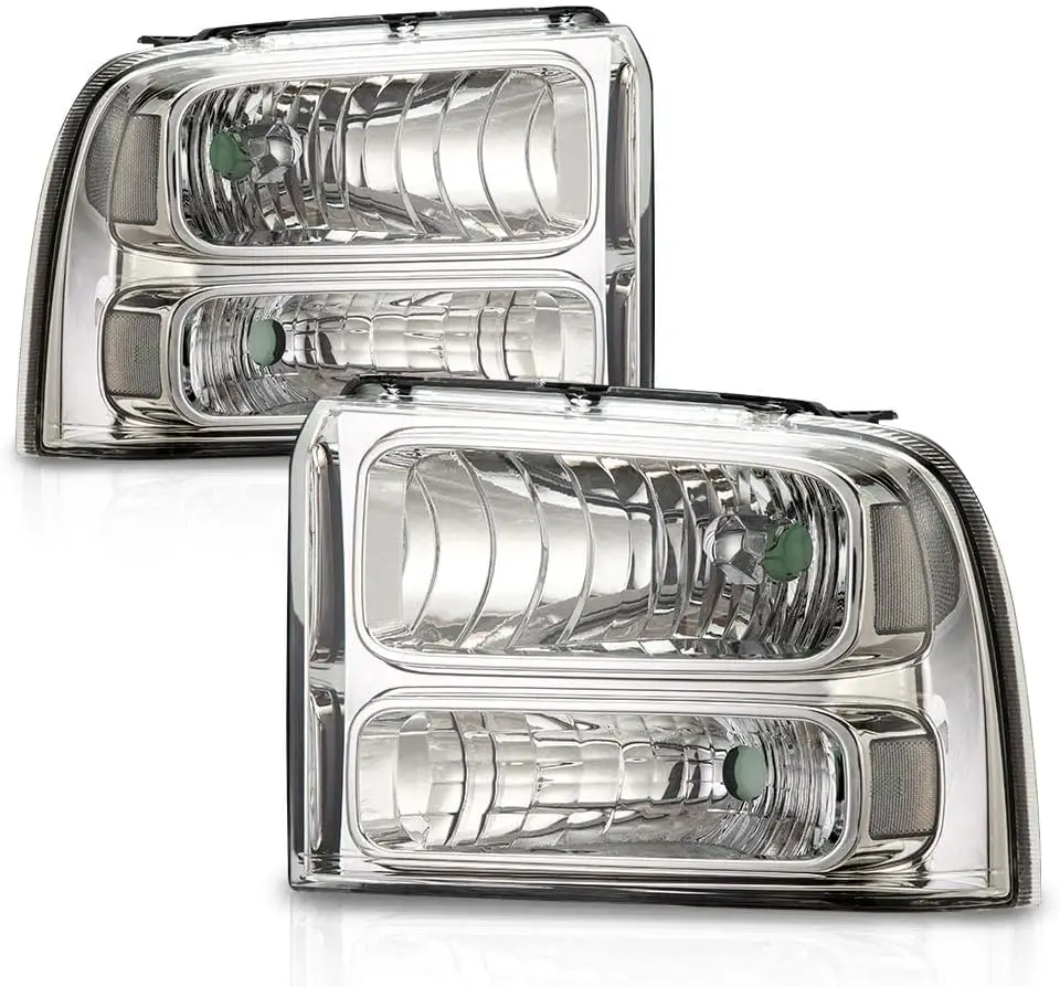 Headlight Assembly Compatible with Ford F250 F350 F450 F550 2005-2007 /Fit Ford Excursion 2005 Headlamps Clear lens Chrome Houin
Headlight Assembly Compatible with Ford F250 F350 F450 F550 2005-2007 /Fit Ford Excursion 2005 Headlamps Clear lens Chrome Houin