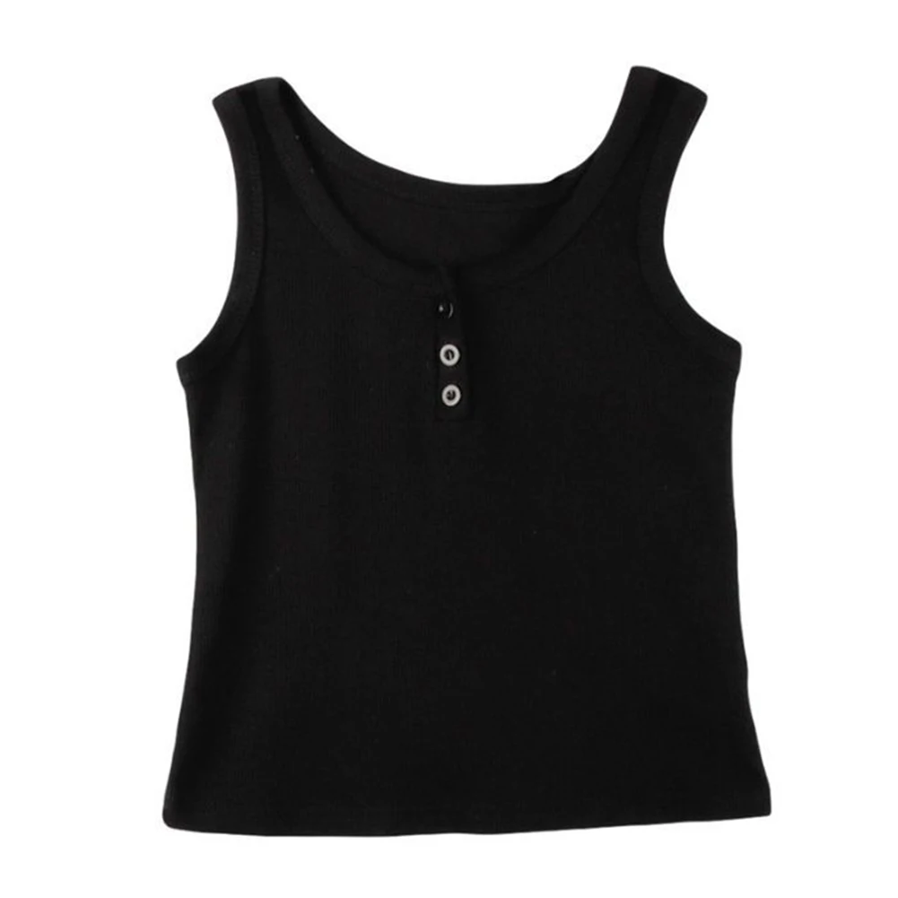 Casual Women's Sleeveless Vest with Threaded Button Design Cotton Blend Tank Top for Year Round Use Comfortable Fit
Casual Women's Sleeveless Vest with Threaded Button Design Cotton Blend Tank Top for Year Round Use Comfortable Fit