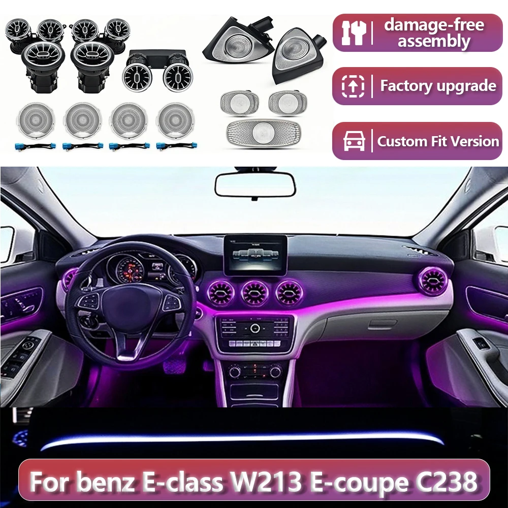 RSNAVI Factory settings For Benz W213 E-Class Coupe AMG E43 E53 E250 2016-2023 Turbo Air Outlet Nozzle Lamp 4D Horn Retrofit
RSNAVI Factory settings For Benz W213 E-Class Coupe AMG E43 E53 E250 2016-2023 Turbo Air Outlet Nozzle Lamp 4D Horn Retrofit