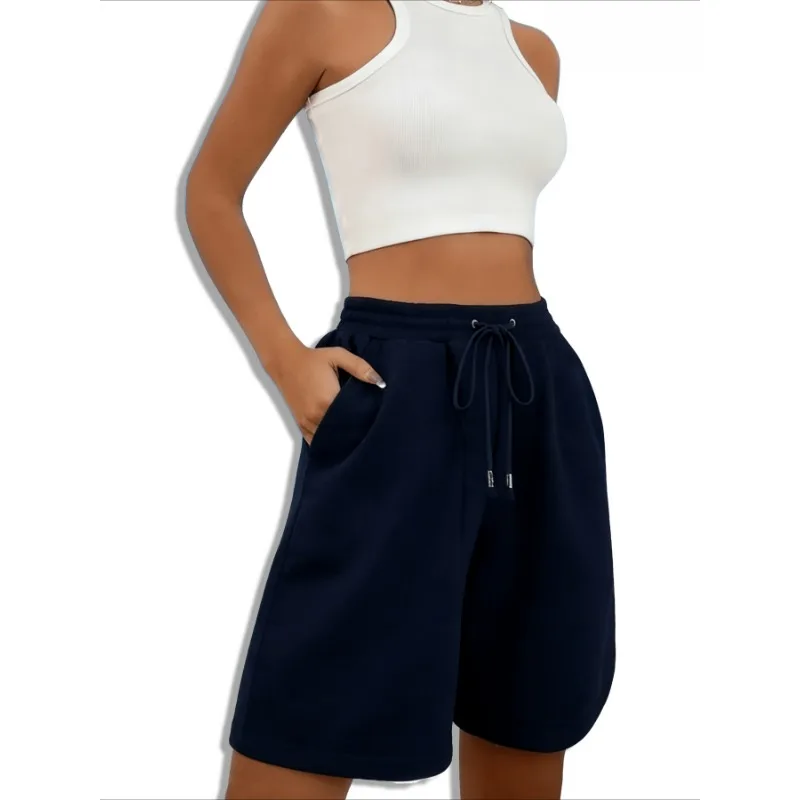 Ladies' Trendy Solid Color Casual Loose Shorts for Sports and Fitness, Summer New Style, Suitable for Both Men and Women
Ladies' Trendy Solid Color Casual Loose Shorts for Sports and Fitness, Summer New Style, Suitable for Both Men and Women