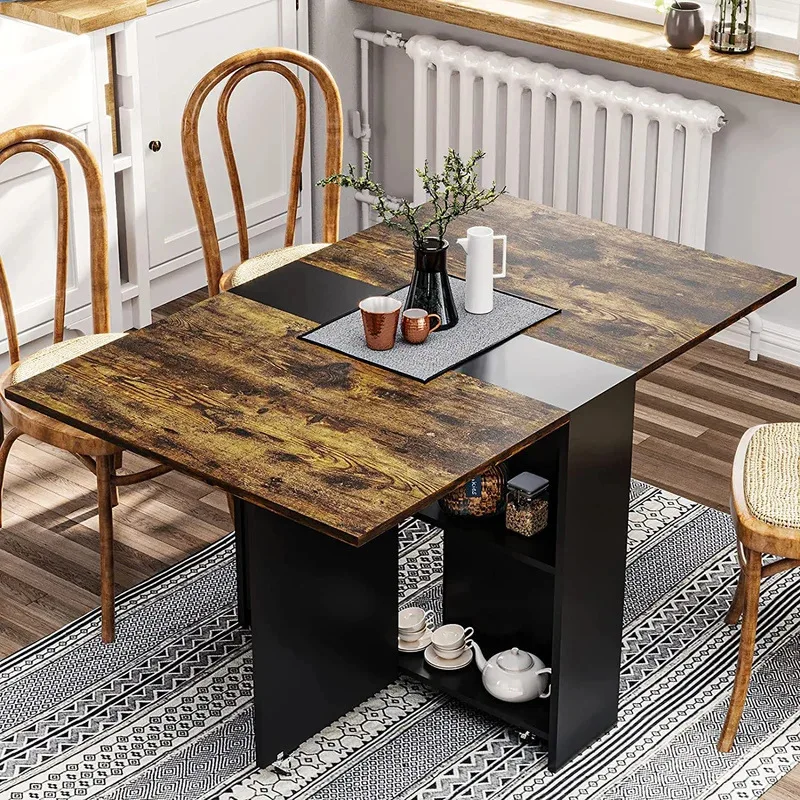 Living room Kitchen furniture Foldable dining table Multifunctional dining table with 6 wheels and 2 storage racks
Living room Kitchen furniture Foldable dining table Multifunctional dining table with 6 wheels and 2 storage racks