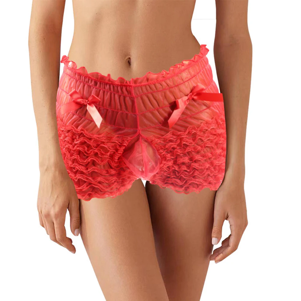 Clothes Men Panties Mens Panties Ruffled Sexy Sissy Solid Color Costume Crossdress Gay Lace Thongs Underpant Bow
Clothes Men Panties Mens Panties Ruffled Sexy Sissy Solid Color Costume Crossdress Gay Lace Thongs Underpant Bow