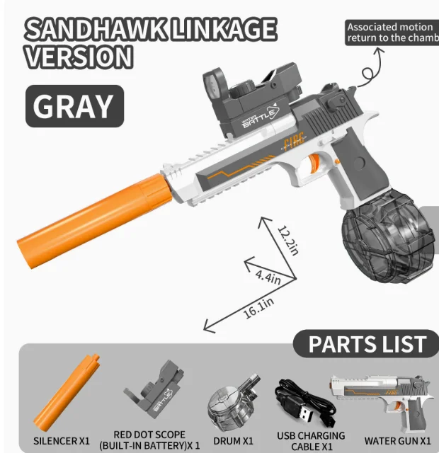 Golden Desert Eagle Manual Repeated Water Gun Children's Water Gun Boy Water Playing Toy Children's Day Gift Pool Toys
Golden Desert Eagle Manual Repeated Water Gun Children's Water Gun Boy Water Playing Toy Children's Day Gift Pool Toys