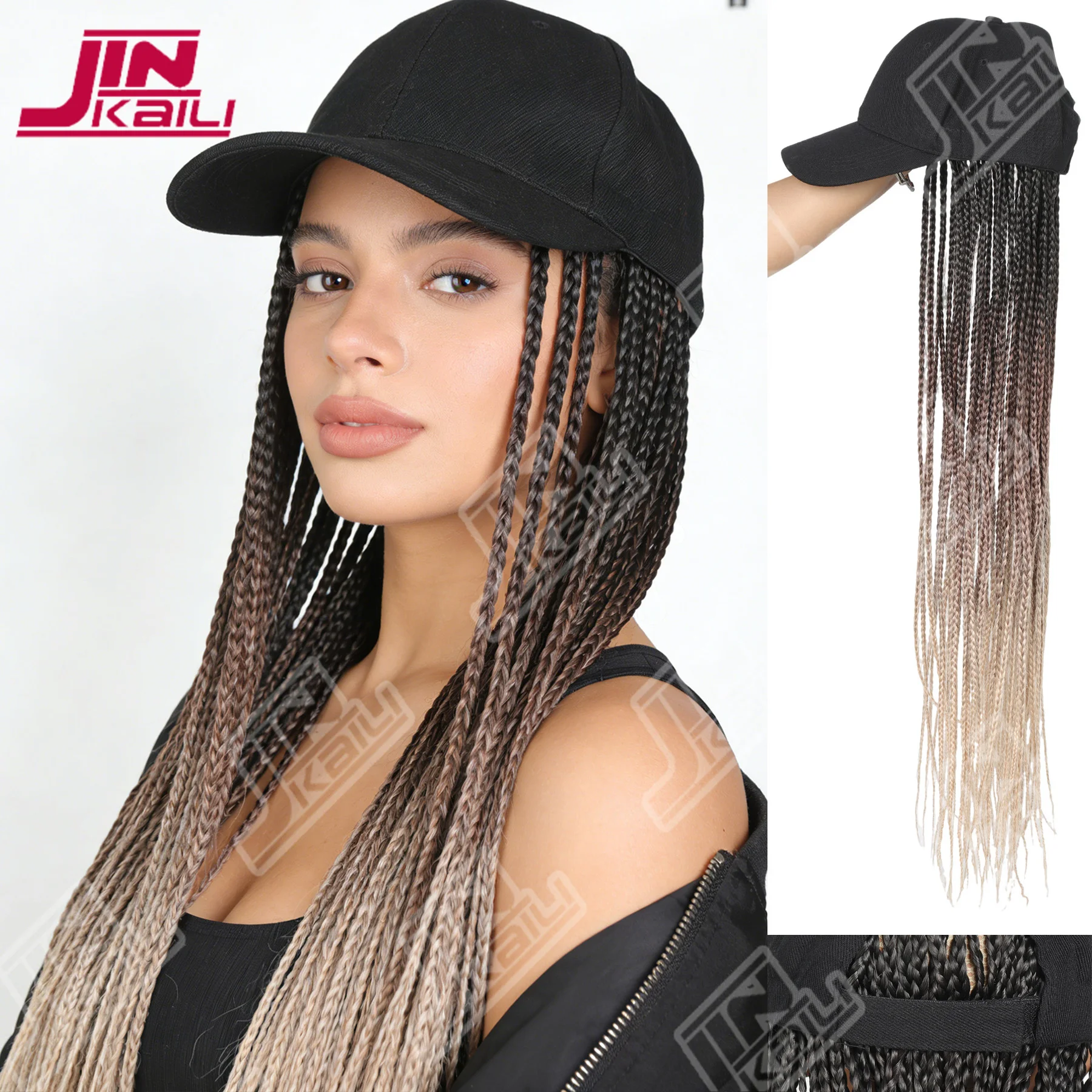 JKLSynthetic Hat Wig Baseball Cap with Braiding Hair 28inch Long Braids Wigs Women Girls Daily Wear Ombre Blue Grey Brown Blonde
JKLSynthetic Hat Wig Baseball Cap with Braiding Hair 28inch Long Braids Wigs Women Girls Daily Wear Ombre Blue Grey Brown Blonde