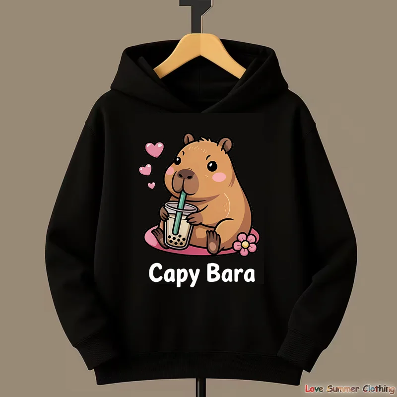 Cute Capybara Adorable Kawaii Kids' Clothes Warm Girls Boys Sweaters Children Hoodies for Outdoor Sports Autumn and Winter
Cute Capybara Adorable Kawaii Kids' Clothes Warm Girls Boys Sweaters Children Hoodies for Outdoor Sports Autumn and Winter