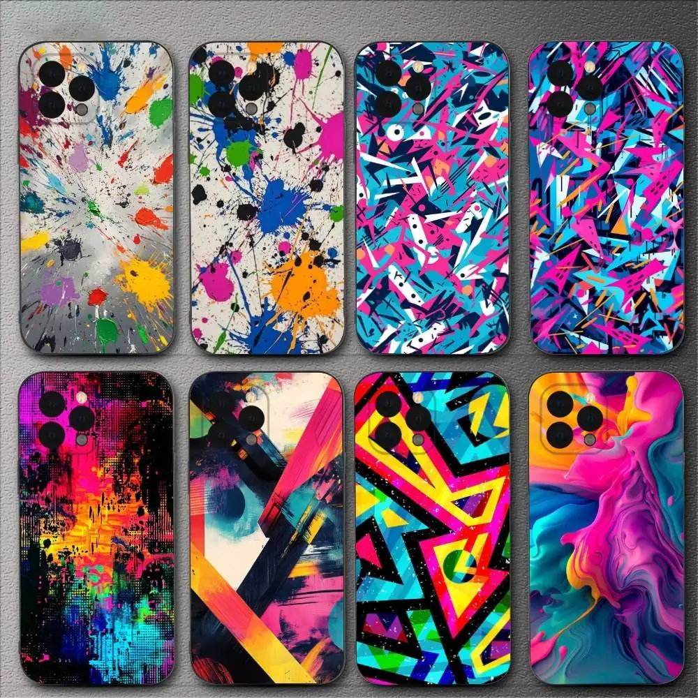 Colorful Phone Skin Phone Case For iPhone 16,15,14,13,12,11,XS,XR,X,8,7,Pro,Max,Plus,mini Silicone Black Cover
Colorful Phone Skin Phone Case For iPhone 16,15,14,13,12,11,XS,XR,X,8,7,Pro,Max,Plus,mini Silicone Black Cover