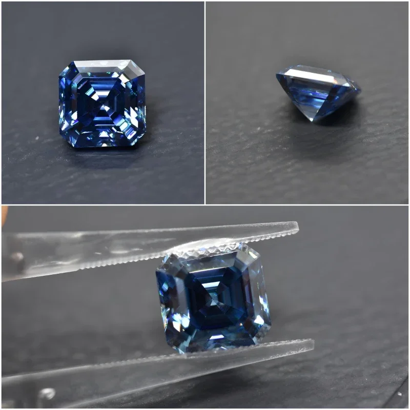Top Quality Moissanite Stone Asscher Cut Sapphire Blue Available with GRA Certificate Pass Diamonds Tester Gemstones
Top Quality Moissanite Stone Asscher Cut Sapphire Blue Available with GRA Certificate Pass Diamonds Tester Gemstones