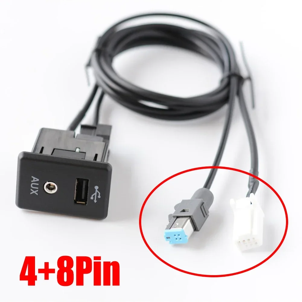 Car AUX Audio Interface + 8Pin & 4Pin Cable Black 150CM 4pin+8pin 28023-4BA0B / 795405004 For Nissan 370Z Altima Frontier Rogue
Car AUX Audio Interface + 8Pin & 4Pin Cable Black 150CM 4pin+8pin 28023-4BA0B / 795405004 For Nissan 370Z Altima Frontier Rogue