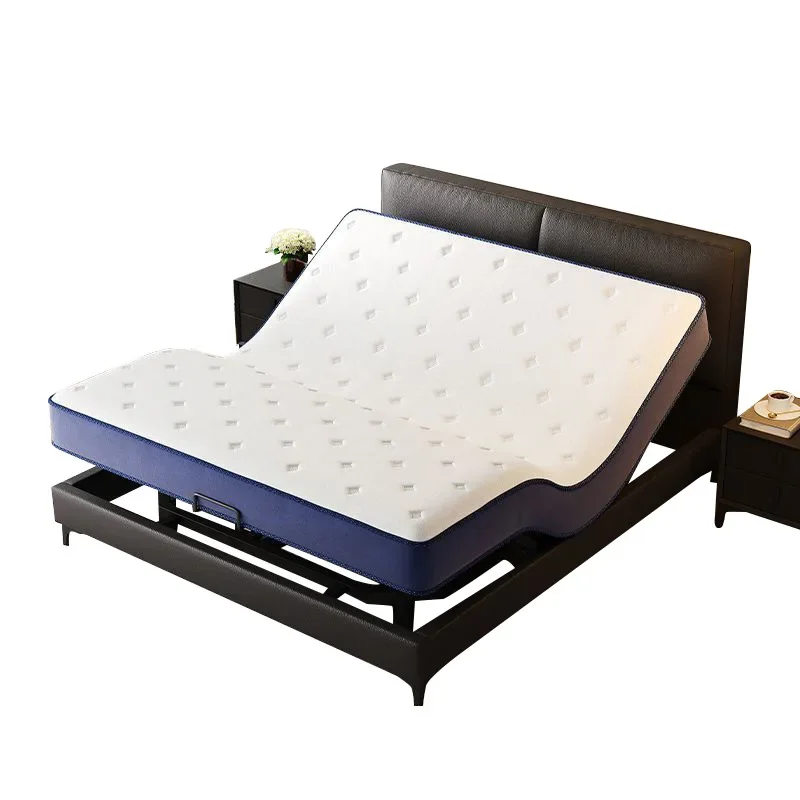 Electric smart bed black technology multi-function fully automatic lifting bed frame nappa leather double bed
Electric smart bed black technology multi-function fully automatic lifting bed frame nappa leather double bed