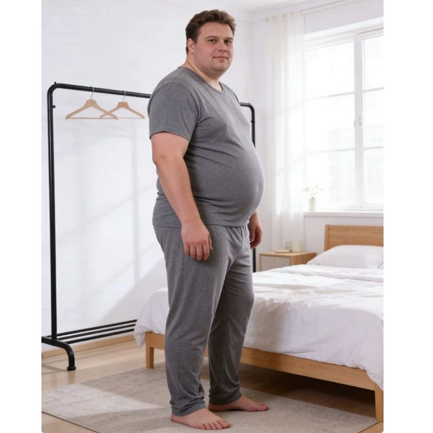 Мужские пижамы больших размеров; мужская домашняя одежда больших размеров; из модала; комфортные; дышащие.
Мужские пижамы больших размеров; мужская домашняя одежда больших размеров; из модала; комфортные; дышащие.