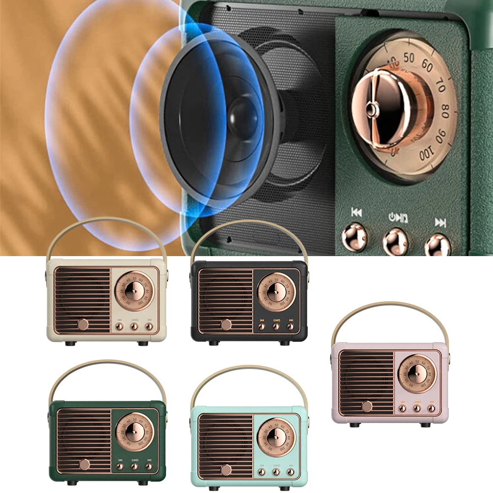 Creative Retro Classic Radio For Smart Speaker Wireless Blue-tooth Speaker Portable Subwoofer With Rechargeable Lithium Battery
Creative Retro Classic Radio For Smart Speaker Wireless Blue-tooth Speaker Portable Subwoofer With Rechargeable Lithium Battery