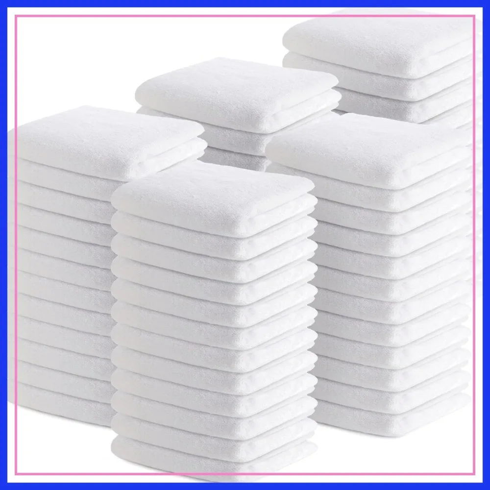 100 Pack Premium Cotton Washcloths, Soft & Absorbent 12x12 Inches for Face, Body, Spa, Gym
100 Pack Premium Cotton Washcloths, Soft & Absorbent 12x12 Inches for Face, Body, Spa, Gym