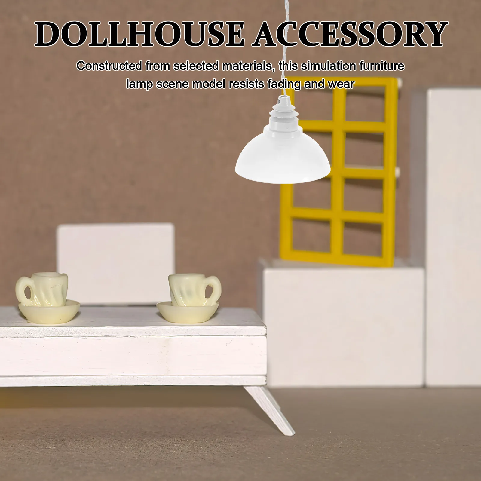 Mini Chandelier Dollhouse Ceiling Light 1:12 Scale White Elegant Hanging Lamp for Miniature Furniture Scene Lighting and Mini
Mini Chandelier Dollhouse Ceiling Light 1:12 Scale White Elegant Hanging Lamp for Miniature Furniture Scene Lighting and Mini