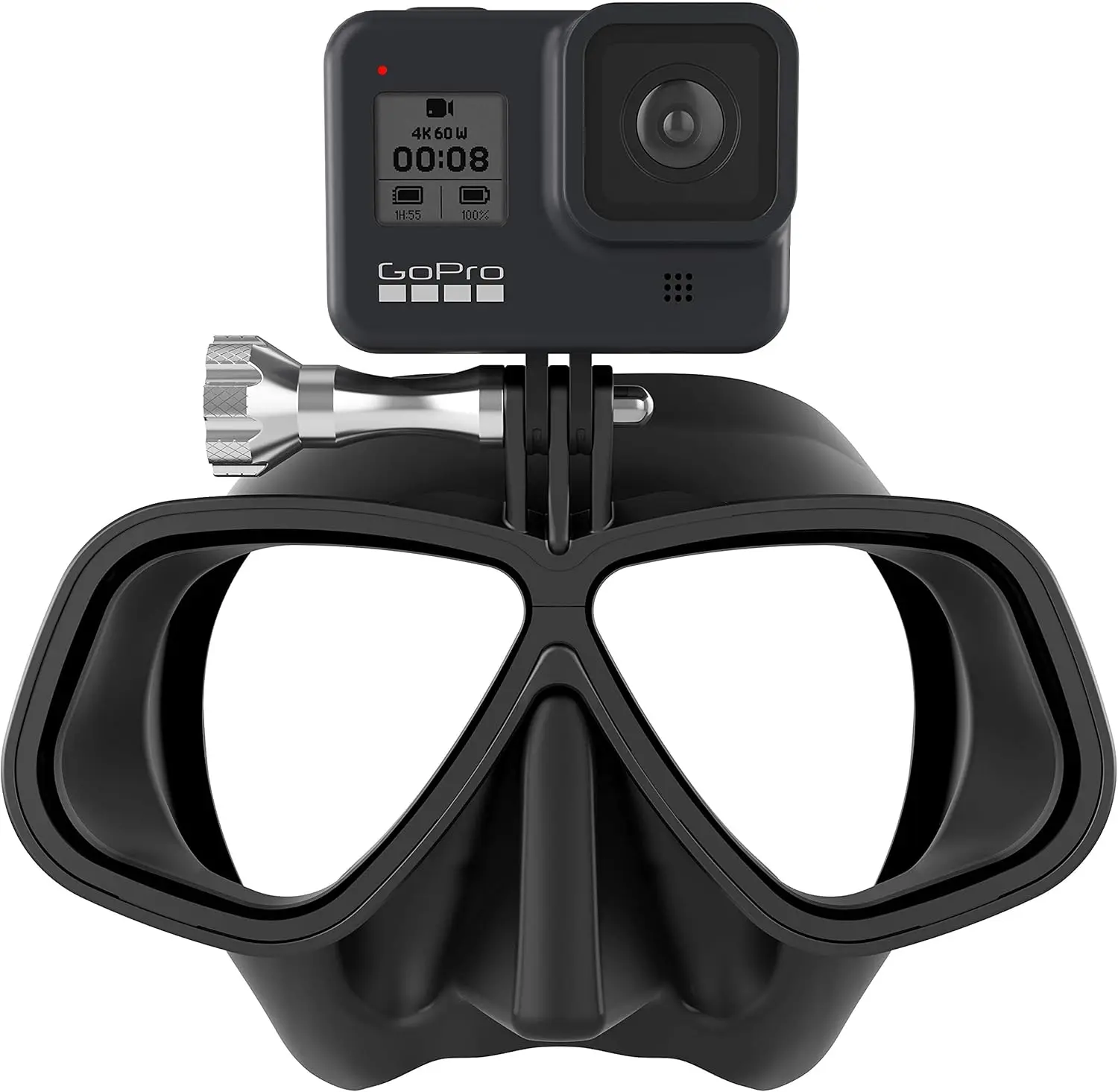 Безрамочная маска для дайвинга с креплением GoPro для подводного плавания, снорклинга, фридайвинга - Прозрачная
Безрамочная маска для дайвинга с креплением GoPro для подводного плавания, снорклинга, фридайвинга - Прозрачная