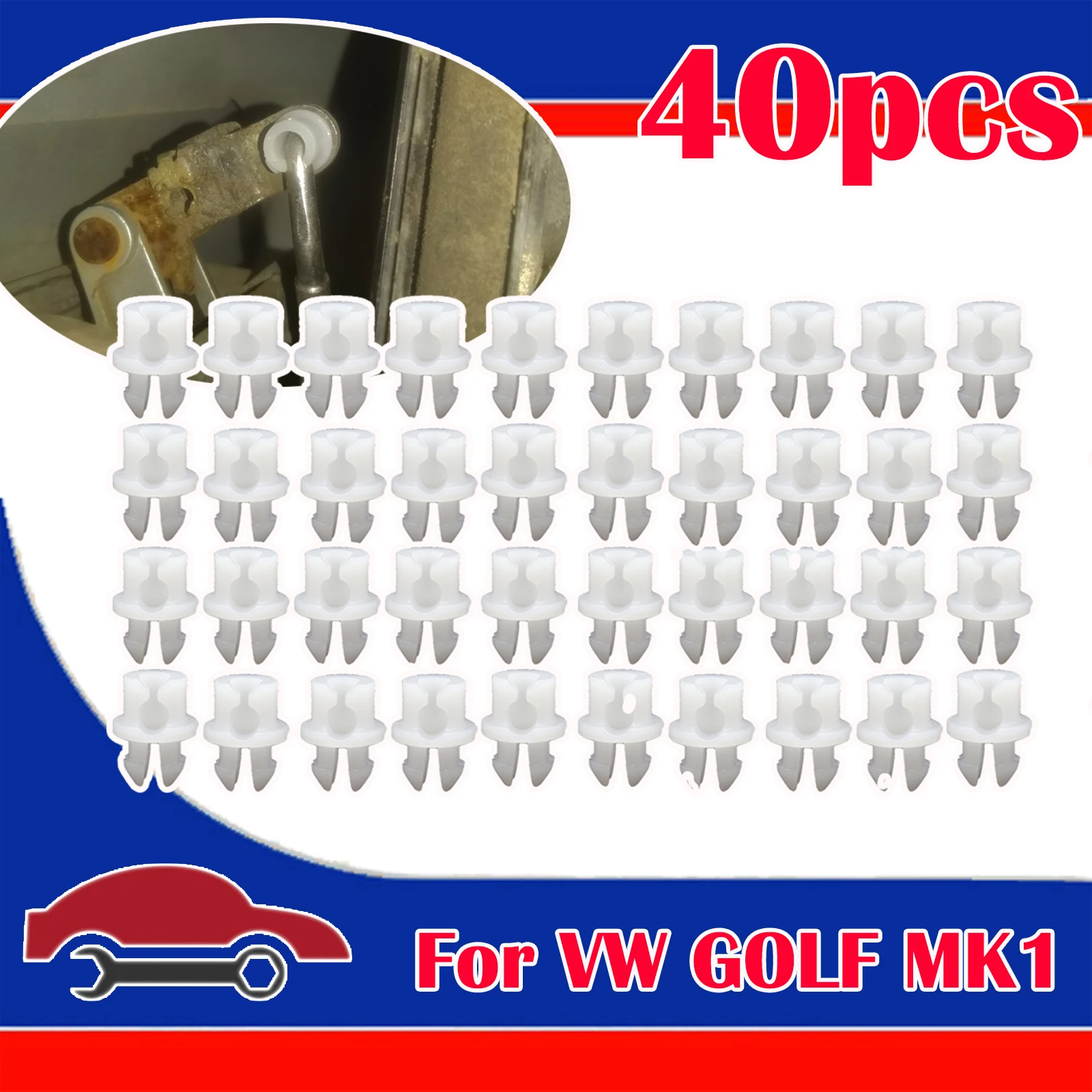 40X Door Lock Rod Conector Linkage Clips For VW GOLF MK1 MK2 MK3 MK4 Jetta Front Rear Interior Latch Catch Repair Clamp Fastener
40X Door Lock Rod Conector Linkage Clips For VW GOLF MK1 MK2 MK3 MK4 Jetta Front Rear Interior Latch Catch Repair Clamp Fastener