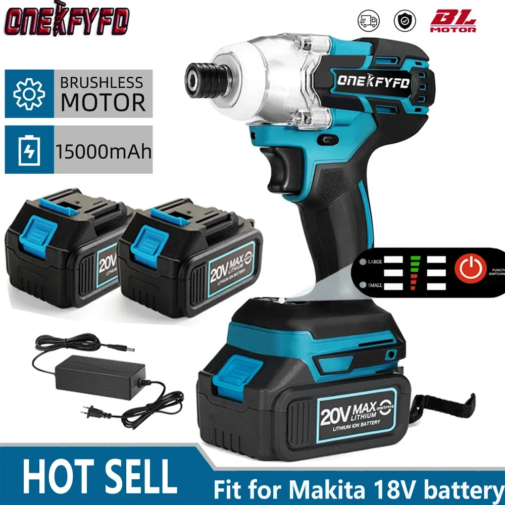 Brushless Electric Screw Driver Cordless Impact Wrench Drill Screwdriver Woodworking Repairing Tool For Makita 18V Battery
Brushless Electric Screw Driver Cordless Impact Wrench Drill Screwdriver Woodworking Repairing Tool For Makita 18V Battery