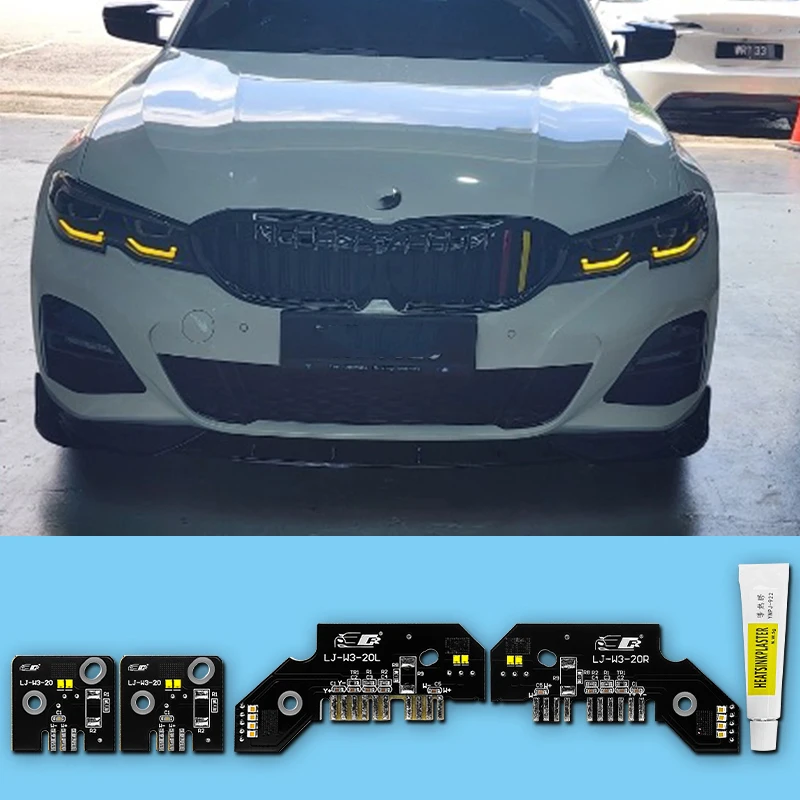 Yellow Daylight Led Boards Angel Eyes DRL For BMW G20 2019-2021 8496137 8496138 Turn Light 63118496133 Daytime Running Light
Yellow Daylight Led Boards Angel Eyes DRL For BMW G20 2019-2021 8496137 8496138 Turn Light 63118496133 Daytime Running Light