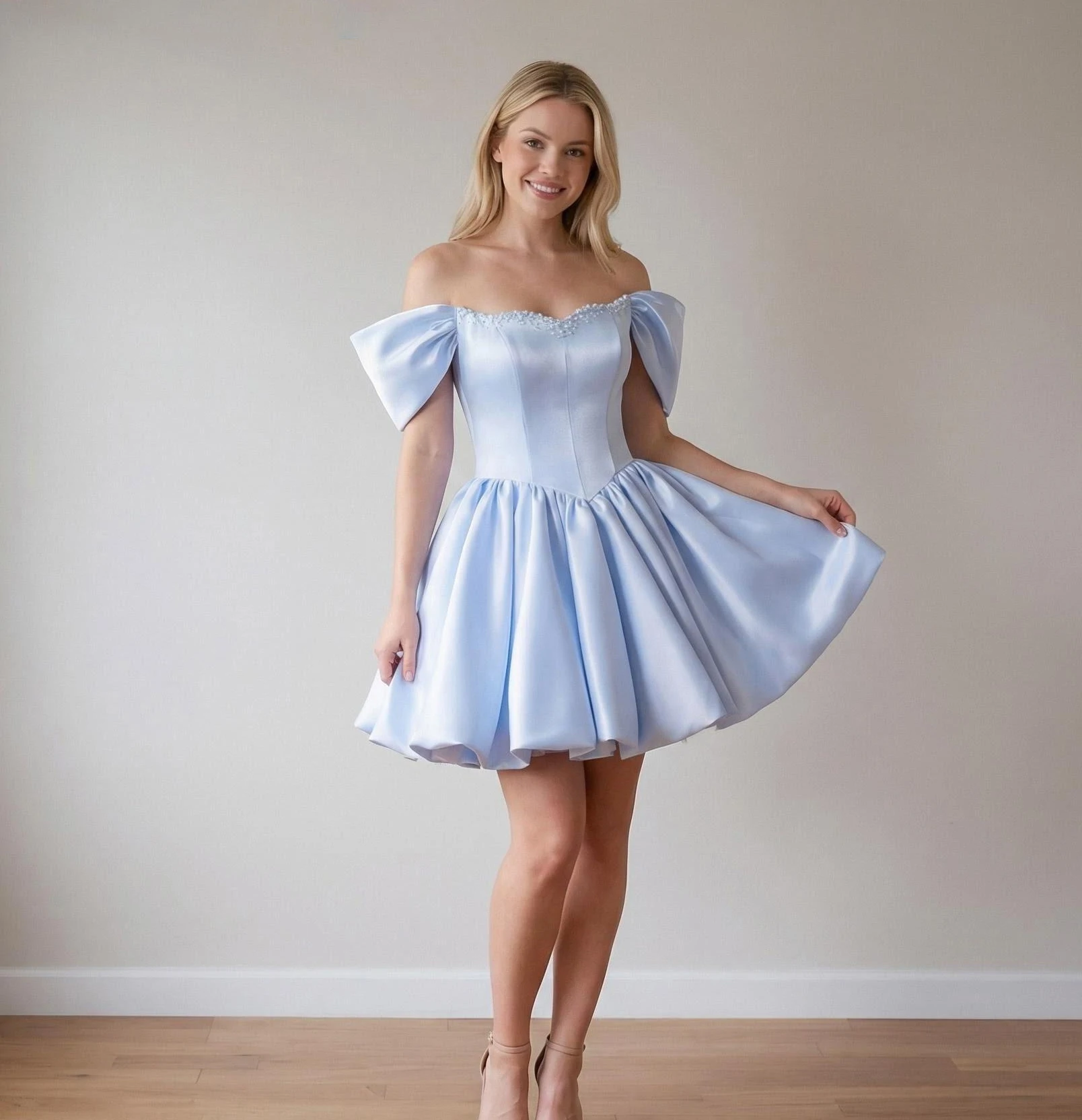 A Line Off Shoulder Graduation Dress With Pearls Mini Homecoming Dresses For Teens Sweet 15 16 Short Cocktail Wedding Prom Dress
A Line Off Shoulder Graduation Dress With Pearls Mini Homecoming Dresses For Teens Sweet 15 16 Short Cocktail Wedding Prom Dress