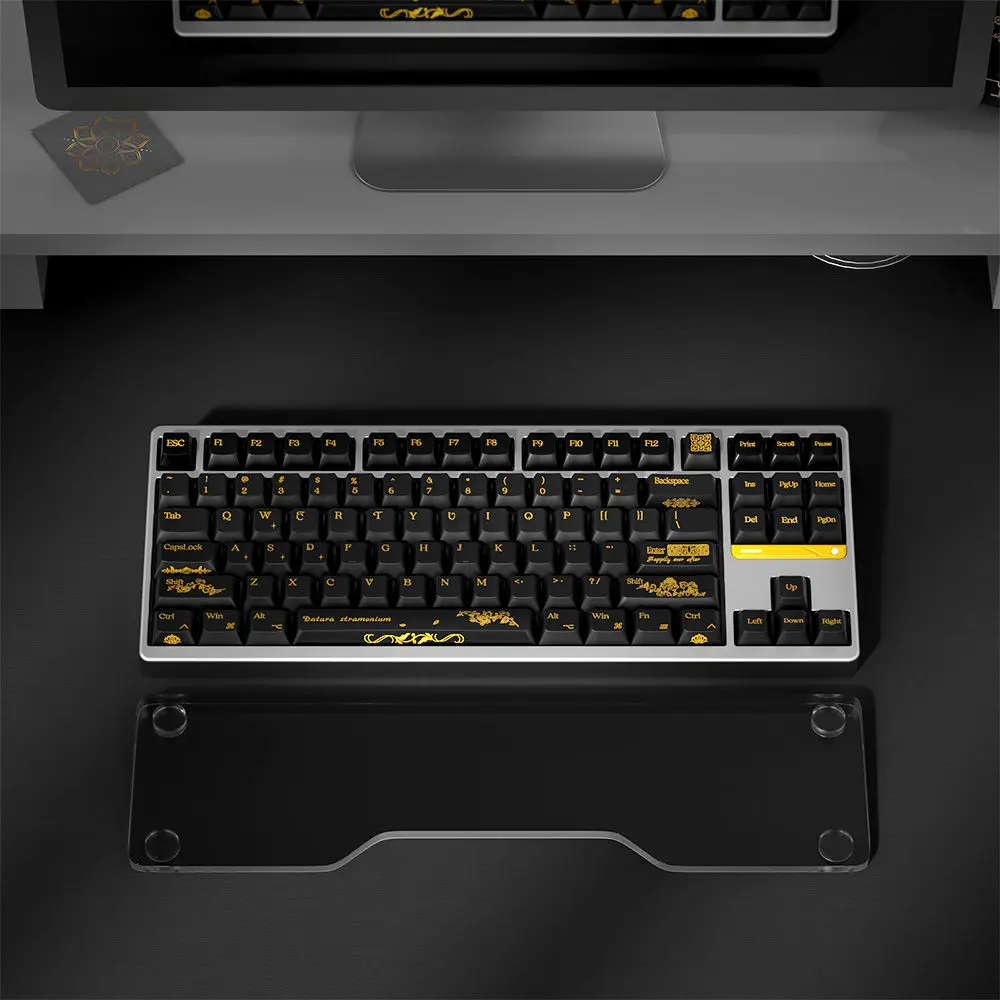 Black gold original PBT + PC keycap, gilt process adaptation 61/64/75/mu68made68
Black gold original PBT + PC keycap, gilt process adaptation 61/64/75/mu68made68