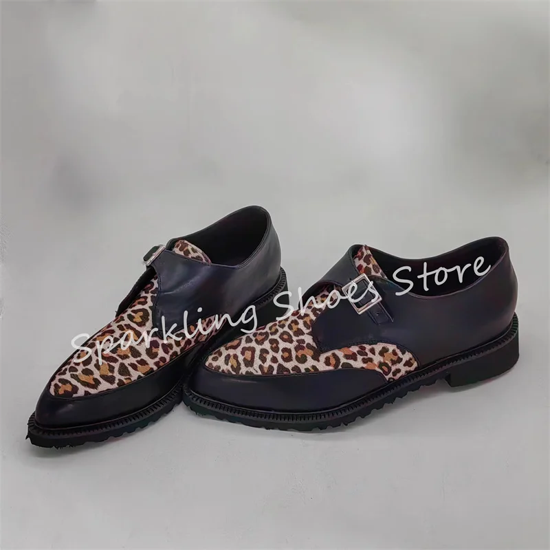 Fashion Mixed Color Leopard Print Women Loafers Pointed Toe Chunky Heel Belt Buckle Pumps Summer Outside Ladies Casual Shoes
Fashion Mixed Color Leopard Print Women Loafers Pointed Toe Chunky Heel Belt Buckle Pumps Summer Outside Ladies Casual Shoes