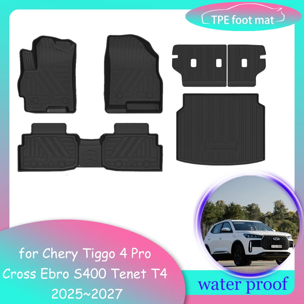 Car Floor Mat for Chery Tiggo 5x 4 Pro Cross Ebro S400 Tenet T4 2025~2027 TPE Foot Interior liner Trunk Pad Carpet Accessories
Car Floor Mat for Chery Tiggo 5x 4 Pro Cross Ebro S400 Tenet T4 2025~2027 TPE Foot Interior liner Trunk Pad Carpet Accessories