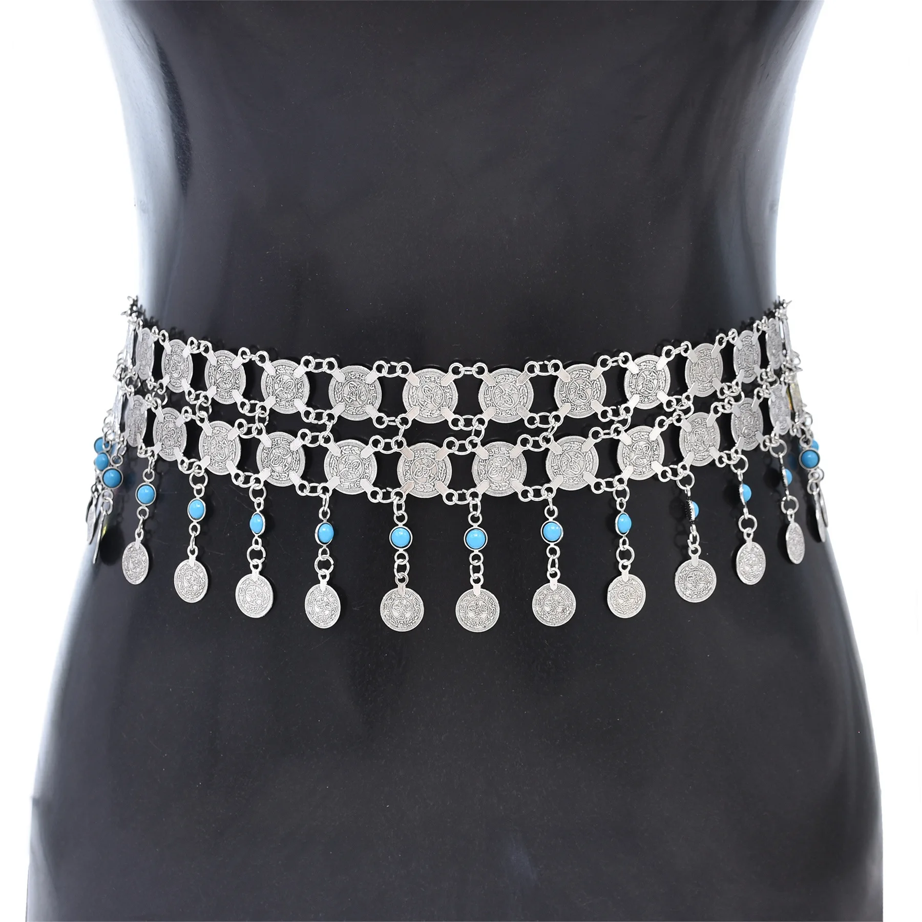 Retro Exotic Style Metal Double-layer Coin Belly Pendant Waist Chain European and American Sexy Body Chain Jewelry Accessories
Retro Exotic Style Metal Double-layer Coin Belly Pendant Waist Chain European and American Sexy Body Chain Jewelry Accessories