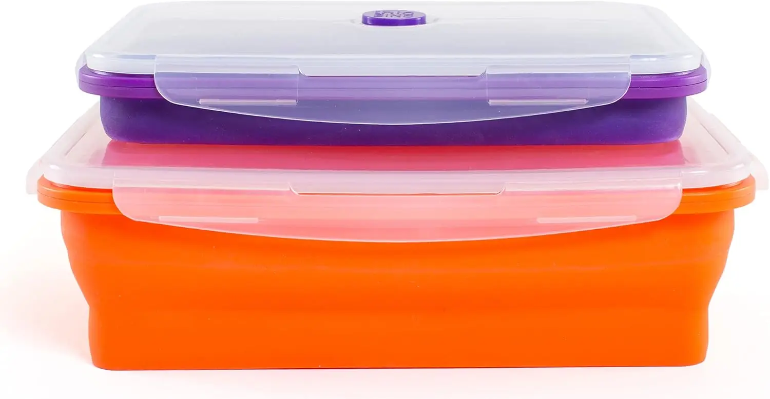 Extra Large Collapsible Silicone Food Storage Containers Set of 2, BPA Free, Microwave Dishwasher Freezer Safe
Extra Large Collapsible Silicone Food Storage Containers Set of 2, BPA Free, Microwave Dishwasher Freezer Safe