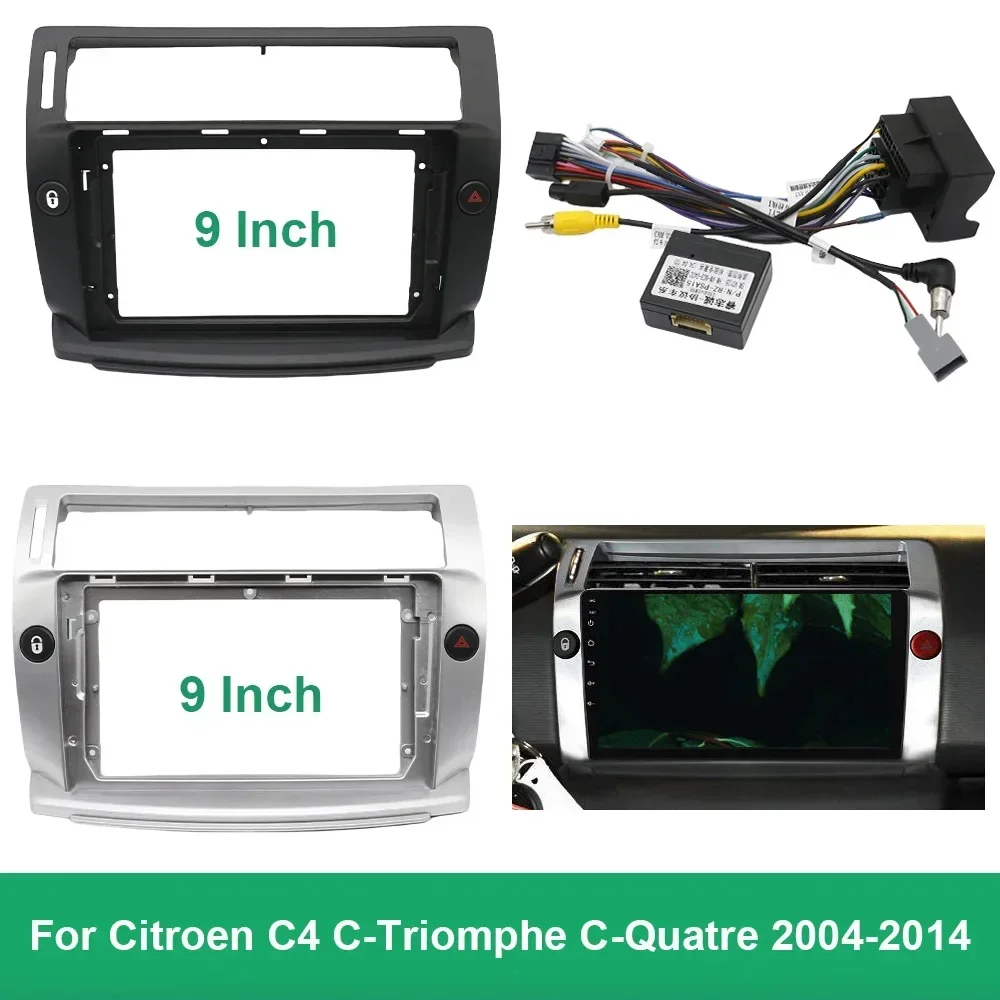 9"Car Fascia Radio Panel DVD Panel Dash Kit Install Adapter Console Frame Bezel For Citroen C4 C-Triomphe C-Quatre 2004-2014 DVD
9"Car Fascia Radio Panel DVD Panel Dash Kit Install Adapter Console Frame Bezel For Citroen C4 C-Triomphe C-Quatre 2004-2014 DVD