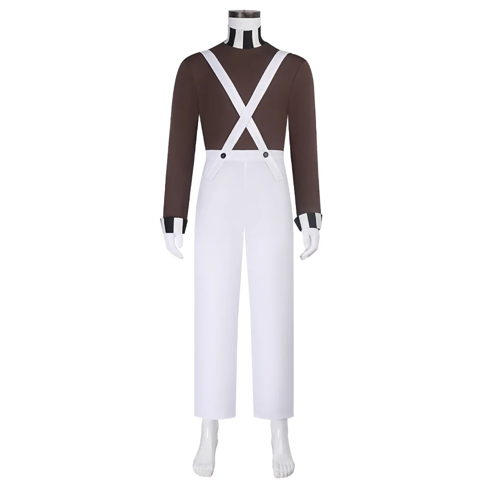 Halloween Costume Charlie Chocolate Cos Play Costume Chocolate Man Men's Role-playing Suit
Halloween Costume Charlie Chocolate Cos Play Costume Chocolate Man Men's Role-playing Suit