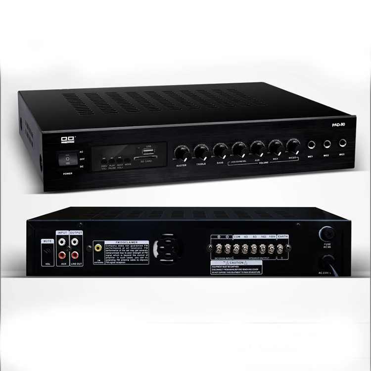 QQCHINAPA OEM/ODM Производитель 160 Вт Система Pa AC/DC 12 В/24 В Автомобильные усилители Система громкой связи
QQCHINAPA OEM/ODM Производитель 160 Вт Система Pa AC/DC 12 В/24 В Автомобильные усилители Система громкой связи