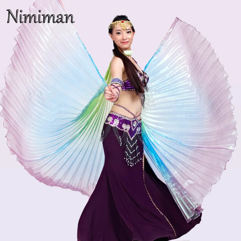 Belly Dance Colorful Wings Beautiful and Fashionable Three Color Transparent Colorful Wings Stage Props Gift Wooden Stick
Belly Dance Colorful Wings Beautiful and Fashionable Three Color Transparent Colorful Wings Stage Props Gift Wooden Stick