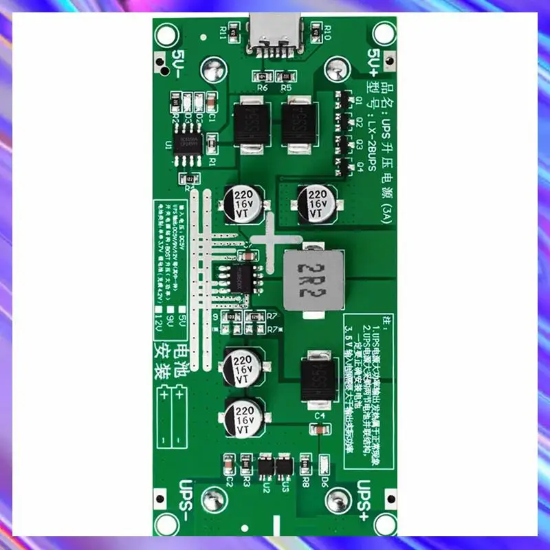 3X Type-C 15W 3A 18650 Lithium Battery Charger Module DC-DC Step Up Booster Fast Charge UPS Power Supply Converter 5V
3X Type-C 15W 3A 18650 Lithium Battery Charger Module DC-DC Step Up Booster Fast Charge UPS Power Supply Converter 5V